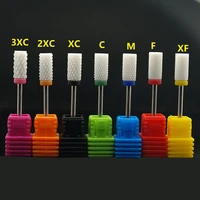 kimaxcola mill ceramic nail drill bits for electric manicure machines pedicure milling cutters rotary burr bits