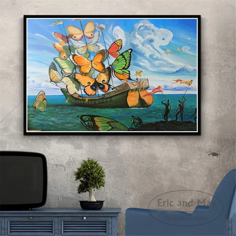 

Psychedelic Salvador Dali Surrealism Abstract Canvas Painting Posters And Prints Wall Art Picture Decorative Home Decor Plakat