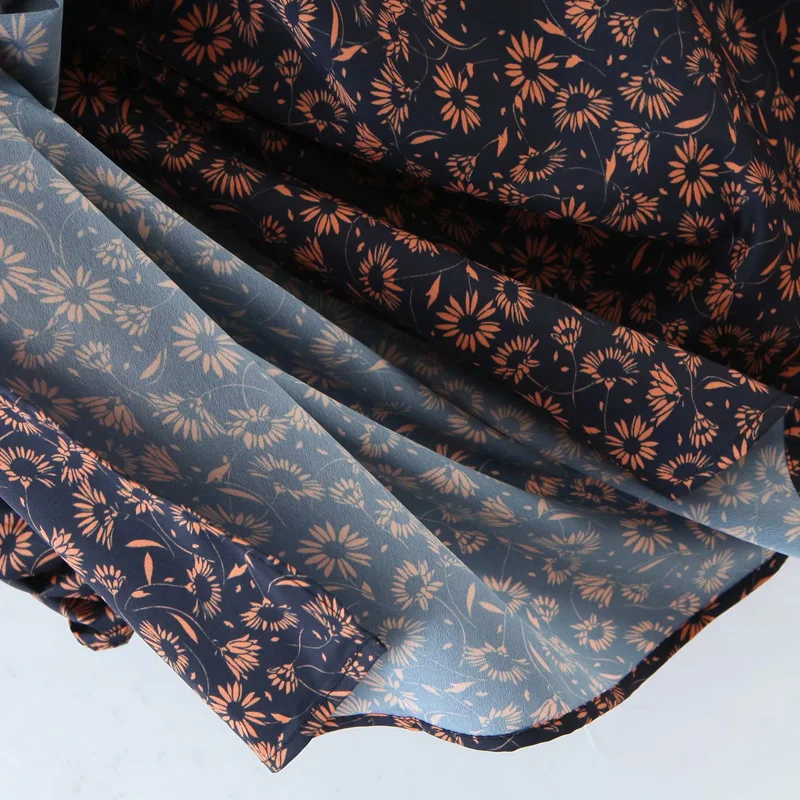 

Women Summer Vintage Pleated Dress 2020 Wrist Sleeve O-Neck Floral Print New Fashion Female Street Elegant Mini Dress Vestidos