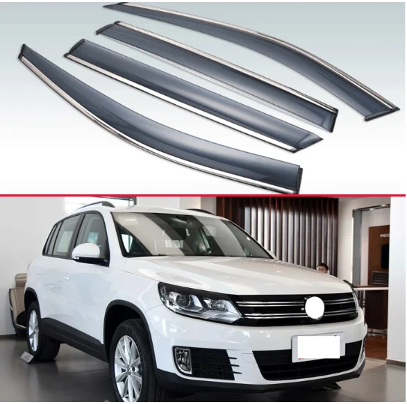 Для VW Tiguan 2009 2010 2011 2012 2013 2014 2015 2016 Пластик внешний козырек Vent Оттенки окна Защита от