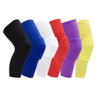 1pcs sports football basketball knee pads breathable honeycomb knee brace leg sleeve calf compression knee support protection