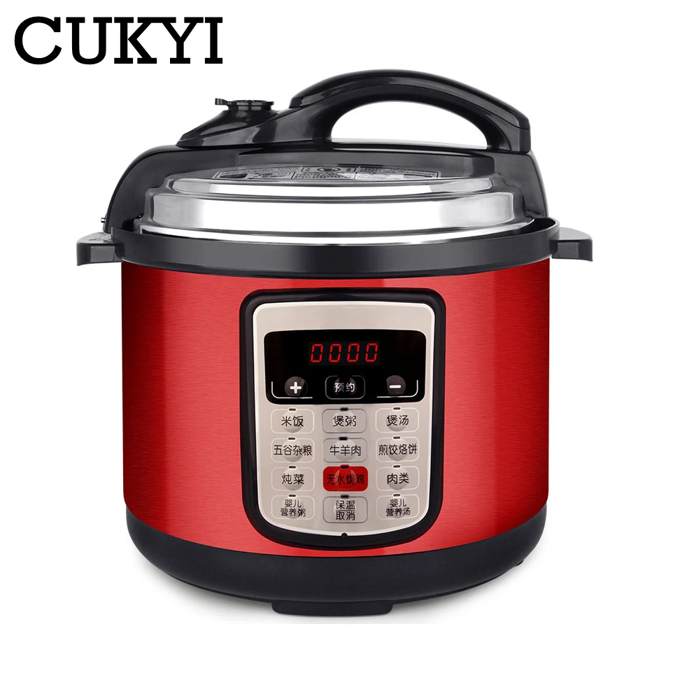 CUKYI 6L 8L Многофункциональный Нержавеющая сталь Электрический Давление Плита