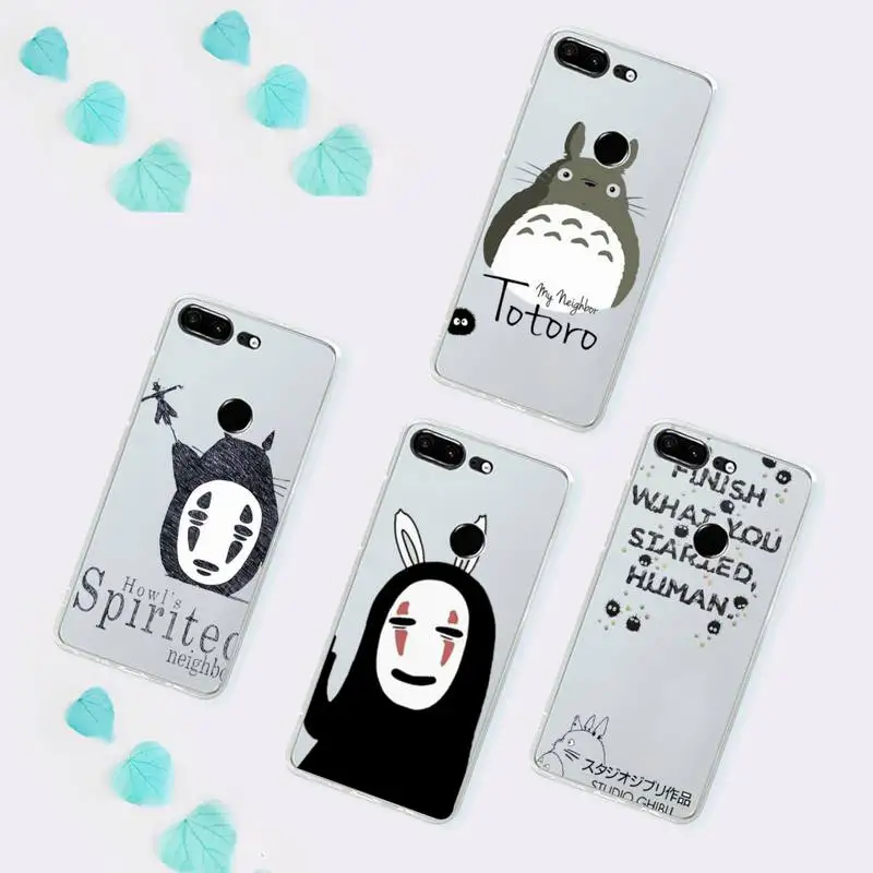 

Spirited Away japanese anime Phone Case Transparent for Huawei P 40 20 30 10 mate pro lite plus