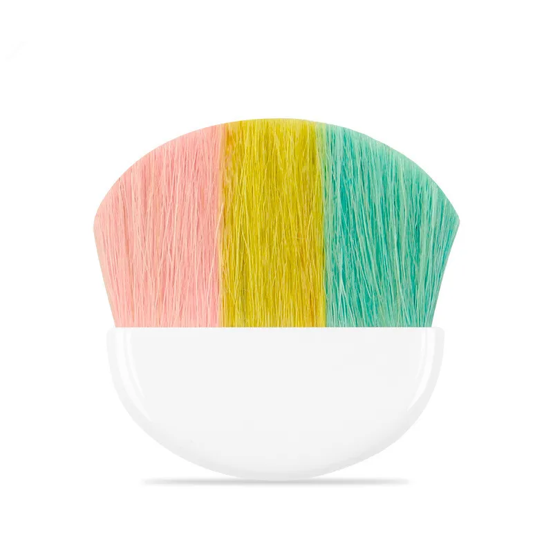 1 шт. Кисть для макияжа с плоской головкой из козьей шерсти портативная кисть