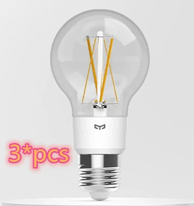 3pcs Xiaomi Yeelight умный светодиодный лампочка накаливания E27 Регулируемая яркость энергосберегающая умная лампочка управление через приложение Mijia Apple Homekit - Цвет: 3pcs