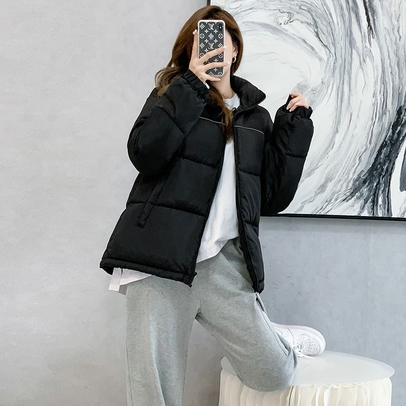 

Winter Student Down Jacket Women's 2021 Women's New Korean Casual Loose Padded Coat Large Size Cotton-Padded Clothes Fashion