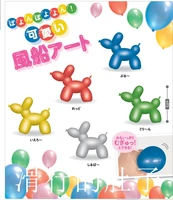 genuine action figure spot japanese cute sailboat balloon dog q version ornament gacha model toy