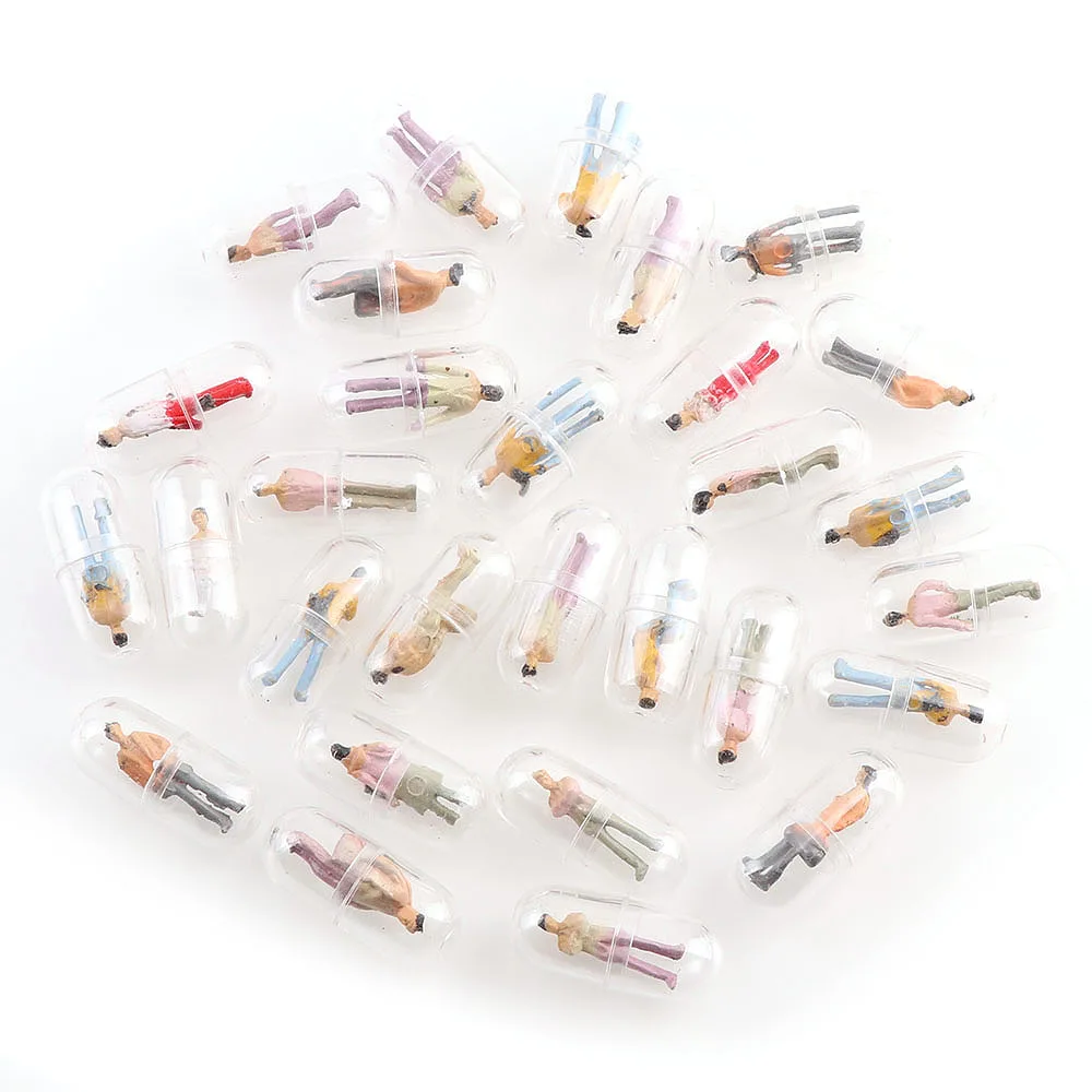 

Набор из 20 прозрачных пластиковых фигурок в форме таблеток Ywbeads