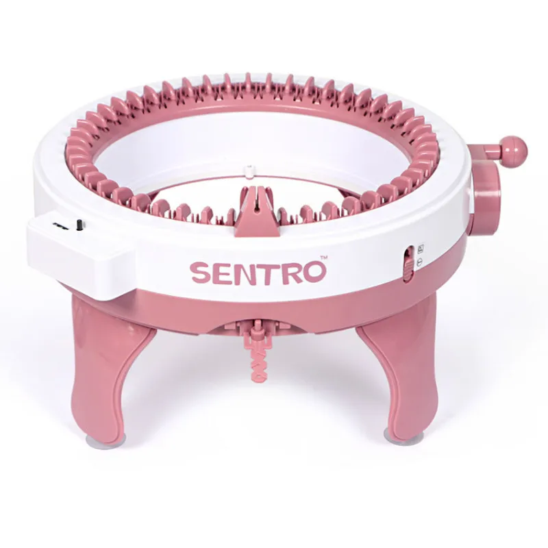 M&aacute;quina de tejer inteligente para adultos y ni&ntilde;os, telar de punto doble giratorio, bufanda, su&eacute;ter, sombrero, calcetines, 48 agujas-2