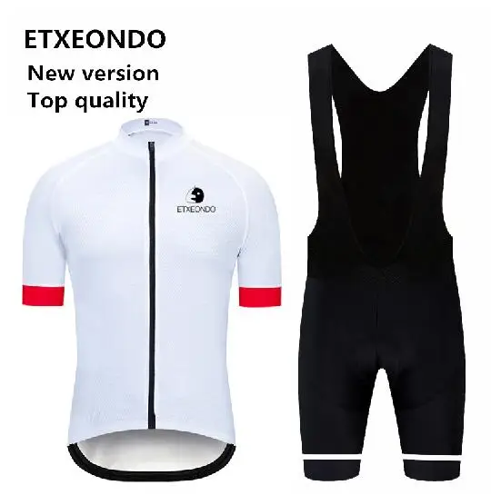 Новая версия! Профессиональная одежда для велоспорта Etxeondo, летний мужской костюм с коротким рукавом для велоспорта, Быстросохнущий комплект из Джерси для велоспорта, 7 цветов - Цвет: bib kits