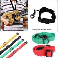 adjustable nylon ukulele strap guitar music instrument hook 4 colors durable guitar accessories hang neck
