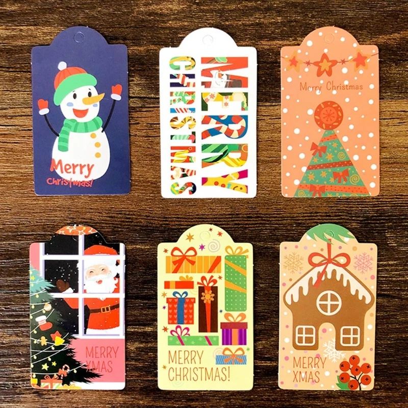 24 набора рождественских оленей крафт бумаги конфеты подарочные пакеты с