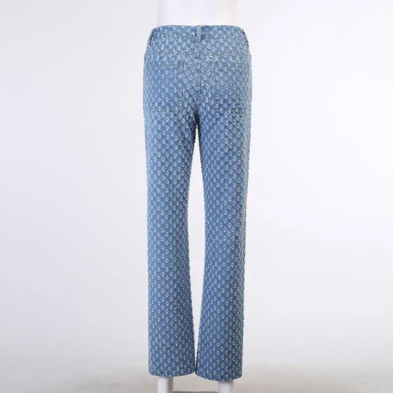 

Women Blue Ripped Baggy Jeans 2021 Female Spring Autumn Casual Distressed Egirl Harajuku Wide Leg Skater Denim Pants Trousers