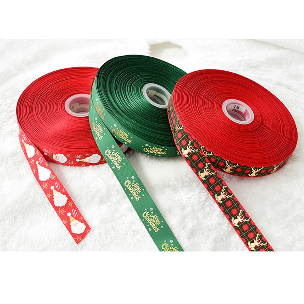 Рождественская лента со снежинкой 1 рулон 6 5 футов узор в виде дерева для подарков