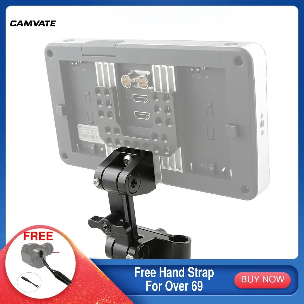 CAMVATE Регулируемый монитор поддерживает/кронштейн с Стандартный 15 мм двойной