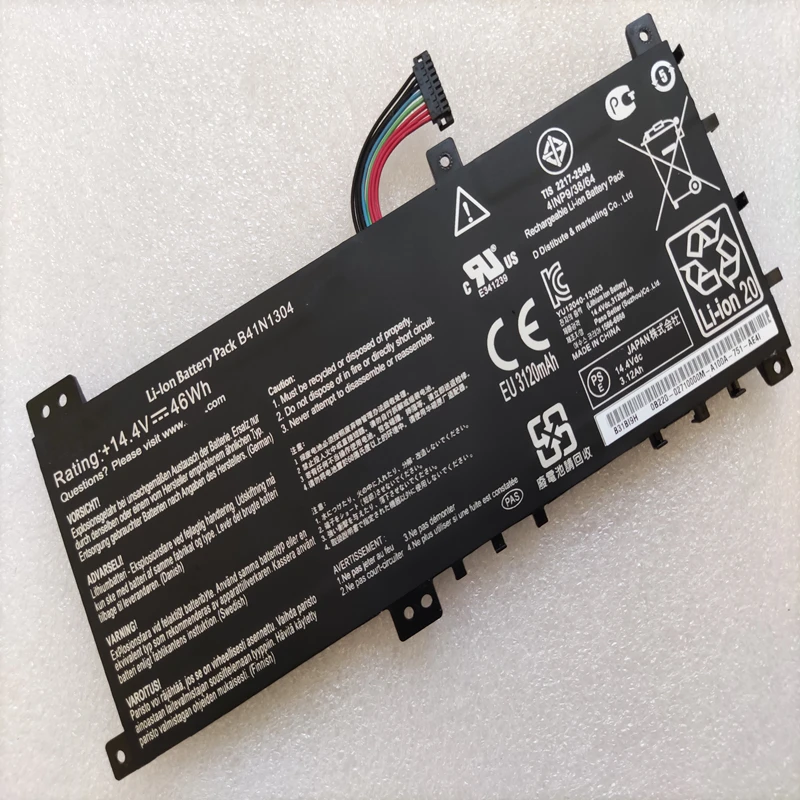 Новый B41N1304 для ASUS VivoBook V451 V451L V451LA S451LA B41BK4G DS51T CA оригинальный ноутбук Батарея 14 4 V