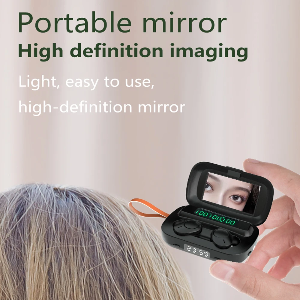 TWS беспроводные наушники 5 0 Bluetooth светодиодные с сенсорным управлением 9D стерео