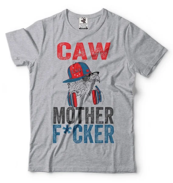 

US Eagle Fourth of July T-shirt Independence Day Caw Eagle Funny T-shirt American Tee Shirt 4th of July Gift Tee Shirt