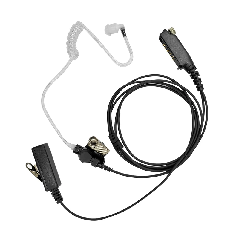 

2-контактная Скрытая Акустическая трубка Walkie Talkie гарнитура с микрофоном совместимая с Sepura Radio