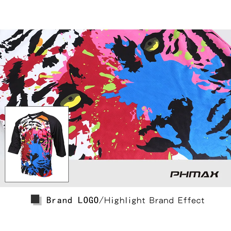 PHMAX велосипедная одежда спортивные майки дышащая быстросохнущая рубашка DH