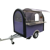towable ice cream trailer with refrigerator freezer shaved ice churros snack machine commercial food truck vending cart
