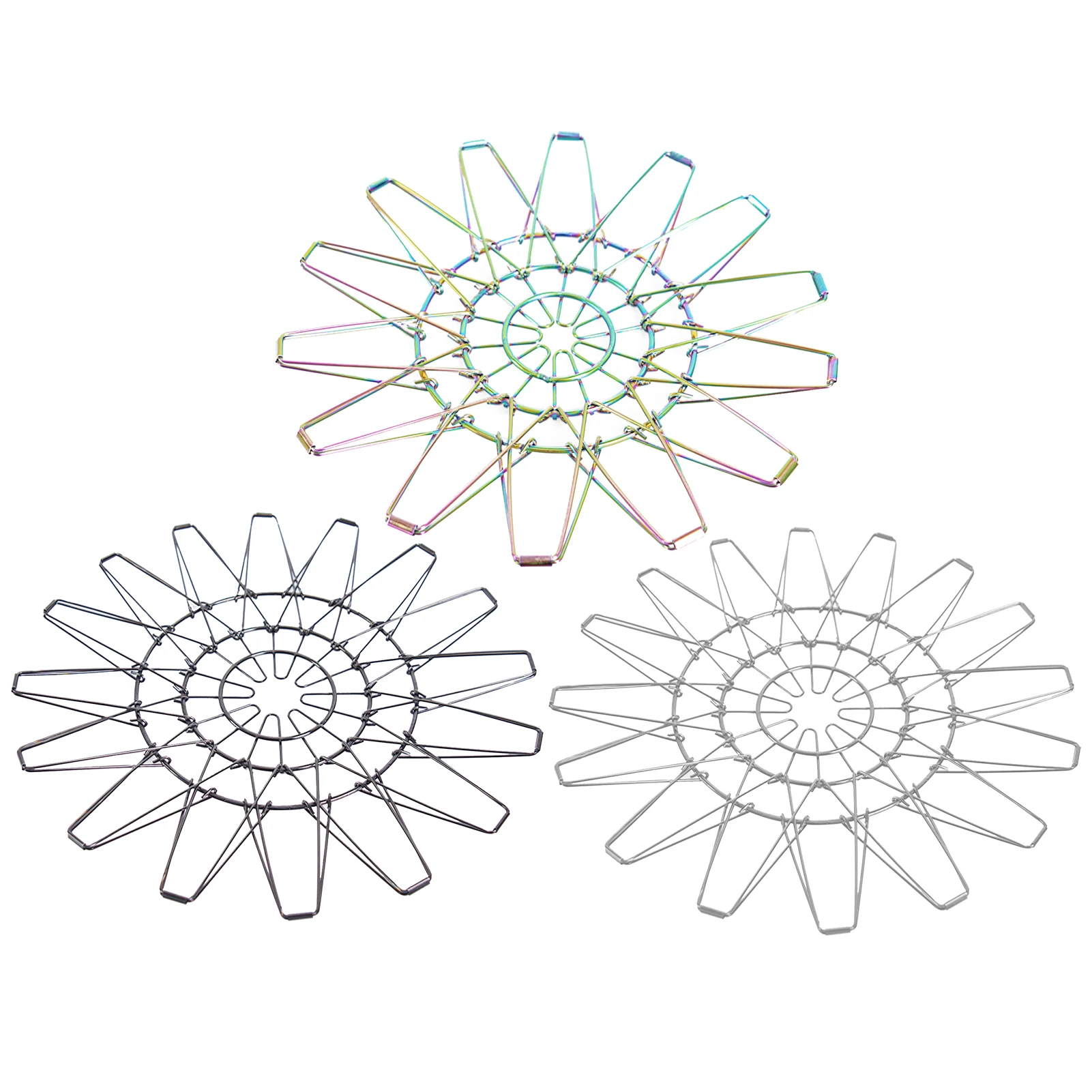 

Stainless Steel Changeable Fruit Basket Retractable Steamed Grid Vegetable Fruit Drain Basket Folding Steamer Tray Storage Tool