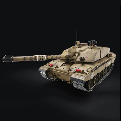 metal version 1/16 2,4G smoke British Challenger II can launch cannonball RC battle tank, полностью Металлическая Экипировка, уличная детская игрушка, Подарочный цвет - Цвет: metal version