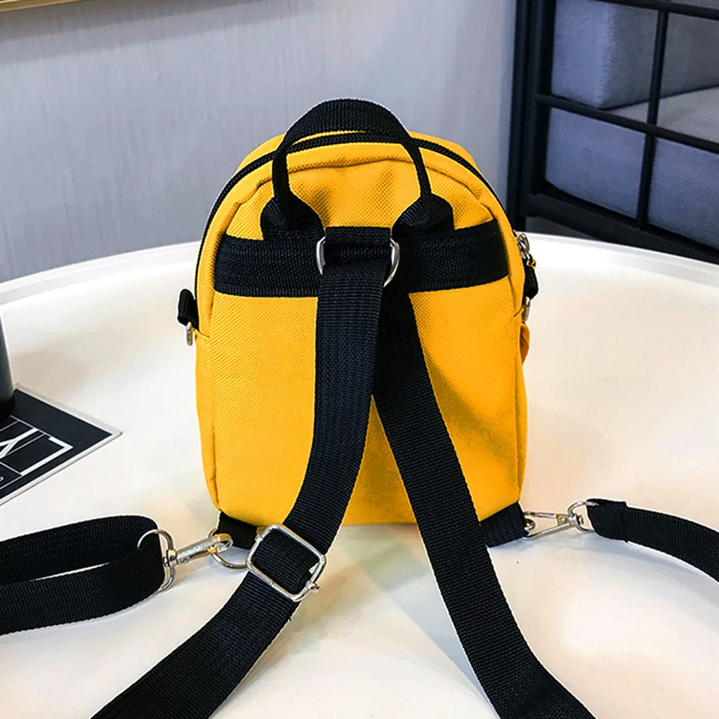 Мини-сумка женский рюкзак трендовые простые холщовые сумки на плечо дамские