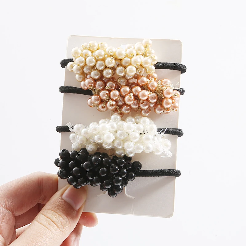 Резинки для волос женщин с бусинами | Аксессуары одежды