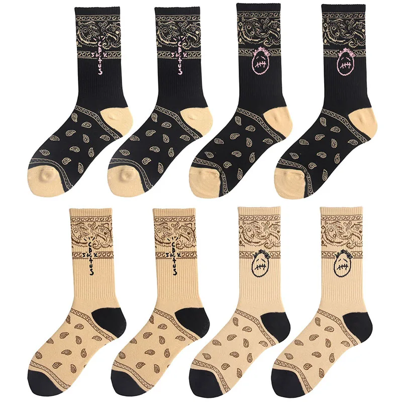 

Travis Scott Men's Socks Harajuku Street Style Man Cool Weed Socks Compression Cotton Sport Pop Socket