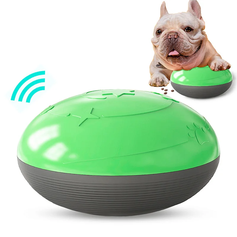 

Pet Dog Toys Round Training Dog Sounder Outdoor Indoor Intelligent Feeding Toys to Keep Dog Teeth Clean and Tidy for All Dogs