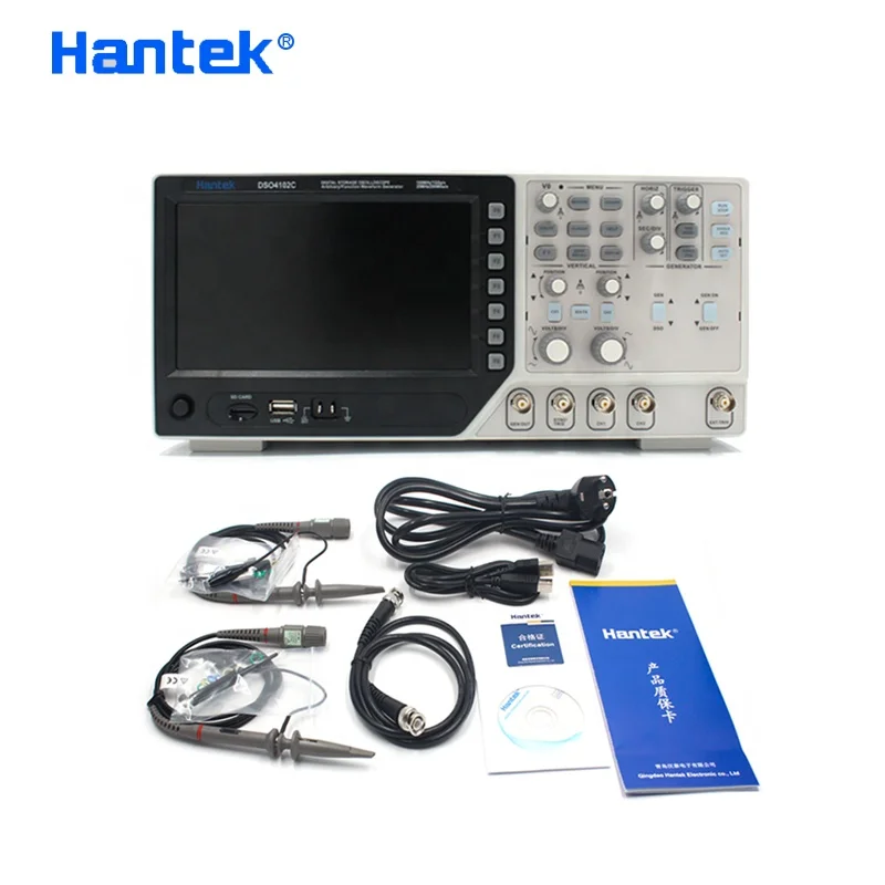 

Hantek DSO4102C Digital Multimeter Oscilloscope USB 100MHz Bandwidth 2 Channels Handheld Osciloscopio Portatil Logic Analyzer