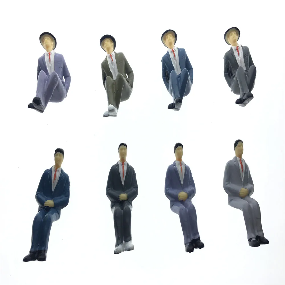 1/25 сидящие архитектурные люди макет здания модель пейзаж поезд масштаб