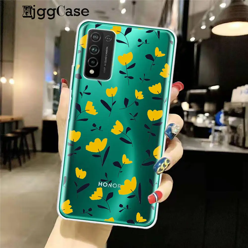 Роскошный цветной чехол для телефона Huawei Honor 9 10 20 30 Lite Pro 10i 30i 8C 8X 9X 10X прозрачный