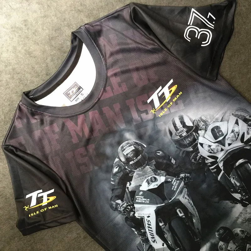 2019 MOTO GP TT Racing T-Shirts Isle Of Man Motorcycle Road Races Short Sleeve Tees Shirt Men's Summer Mountain Course T | Автомобили