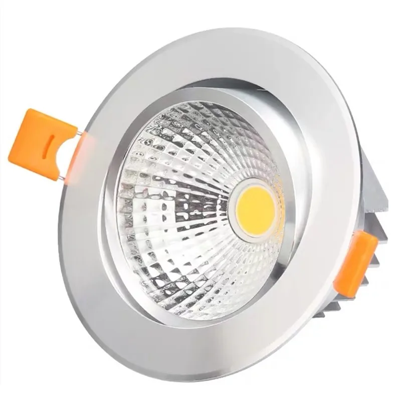 Сверхъяркий встраиваемый светодиодный светильник направленного света COB 3 вт 5 7 12