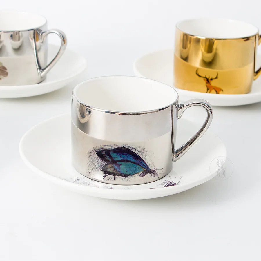 Забавная Пыленепроницаемая креативная зеркальная чашка с зеркальным покрытием