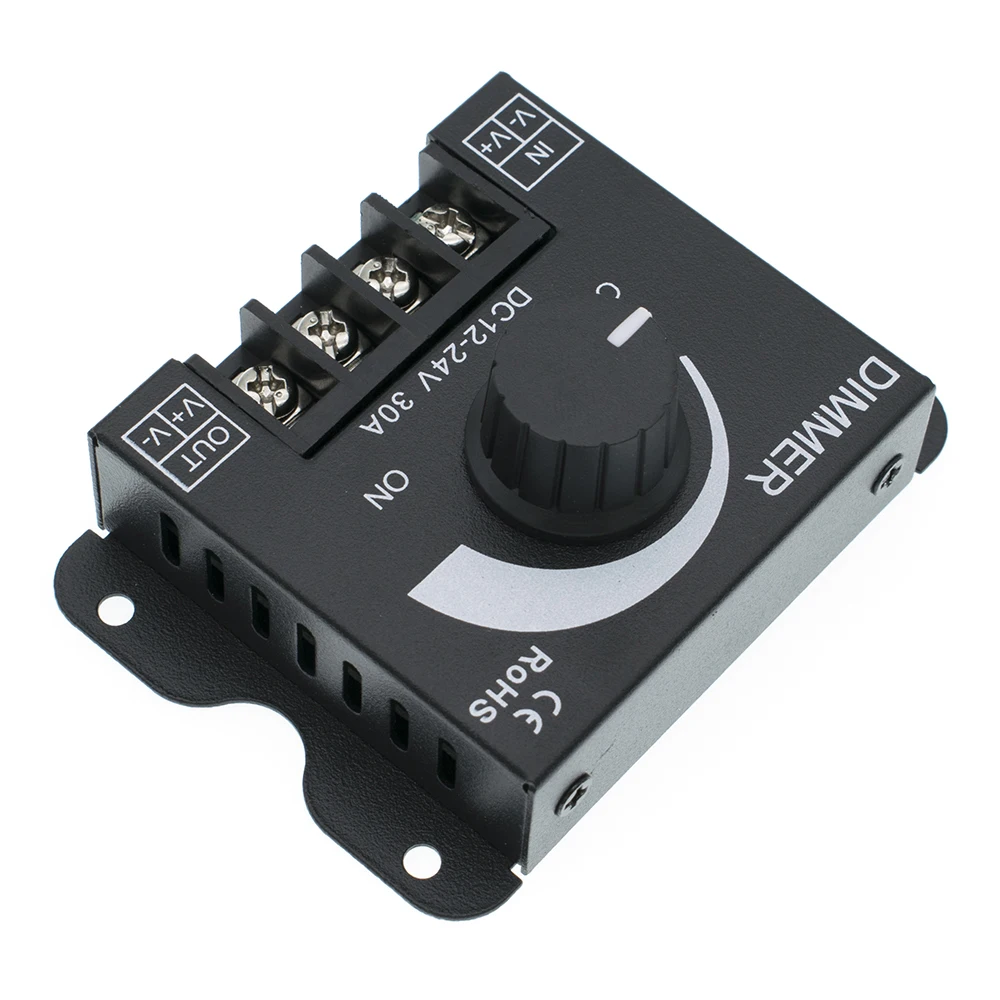 DC12V-24V светодиодный диммер 30A 720W 360W Регулируемый Яркость полоска лампы светильник