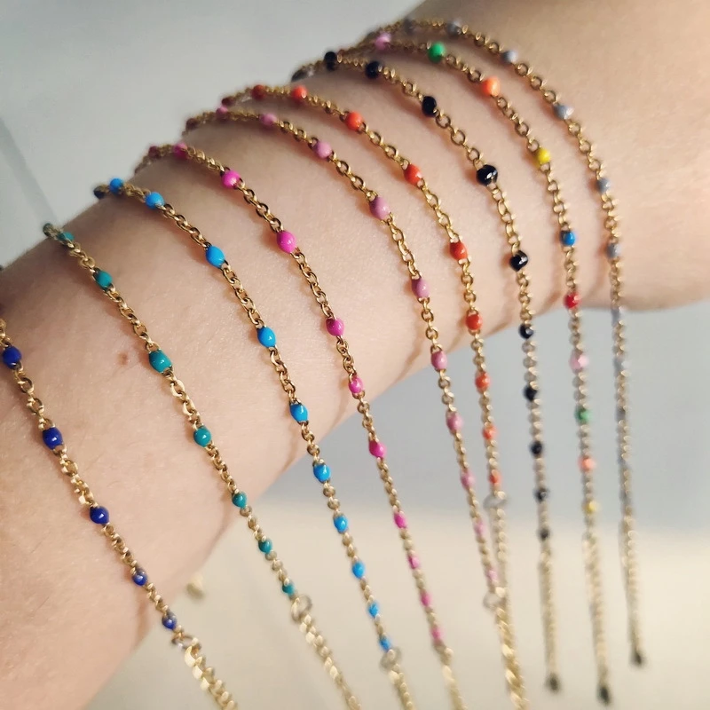 

Boho Women Bracelet Strand Bracelet Fashion Simple Jewelry Bracelet Chain Bracelet With Beads For Women Girls Fashion Party Gift