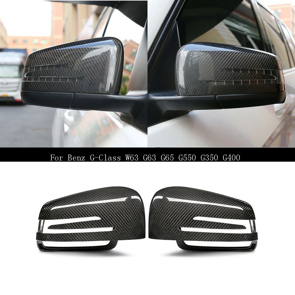 

W464 зеркальная крышка 100% Настоящее углеродное волокно для Mercedes-Benz G-Class G63 G65 G500 G350 G400 ML63 GL63 GLE63 GLS63 сменный стиль