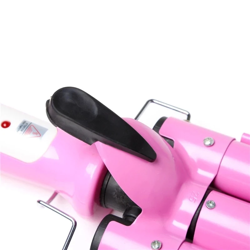 

22mm Professional 3 Barrels Electric Hair Curler Temperature Adjustable Curling Iron Wand for Long Short Hair Waver Water X37C