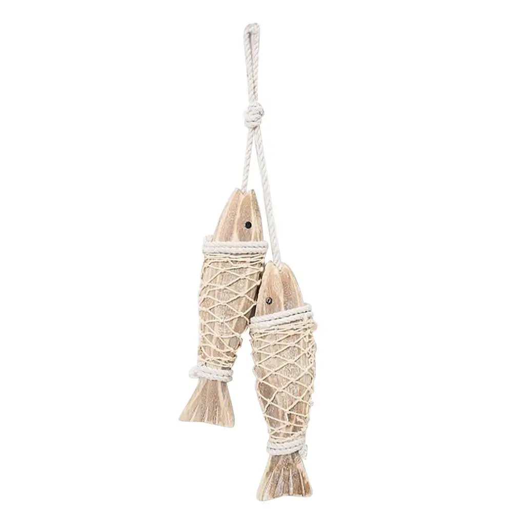 

Hanging Wooden Rustic Home Beach Word Decor Wood Fish House Wall Decor