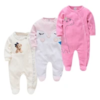 3pcs newborn baby footies onesie infant girls pajamas cartoon unisex jumpsuit toddler costumes flannel baby romper roupa bebe de