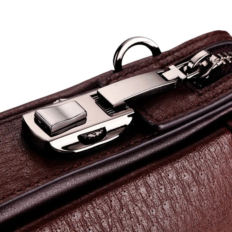 Мужские сумки с паролем 2020 Длинный кошелек из натуральной кожи повседневный