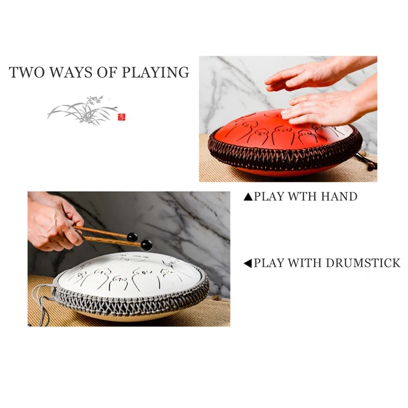 15 мелодий ручной барабан для танка 14 дюймов стальной языка Барабанные Ударные