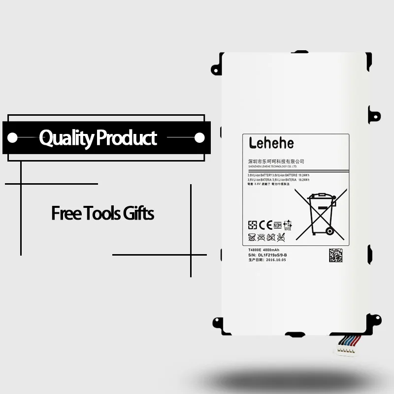 Аккумулятор LEHEHE T4800E для планшета Samsung Galaxy Tab Pro 8 4 дюйма T325 T320 T321 4800 мАч сменный
