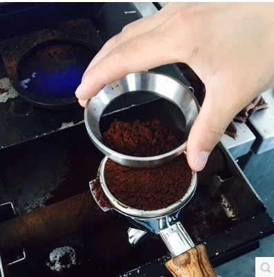 

51/53/57.5/58/58.35mm Stainless Steel Intelligent Dosing Ring Brewing Bowl Coffee Powder For Espresso Barista Funnel Portafilter