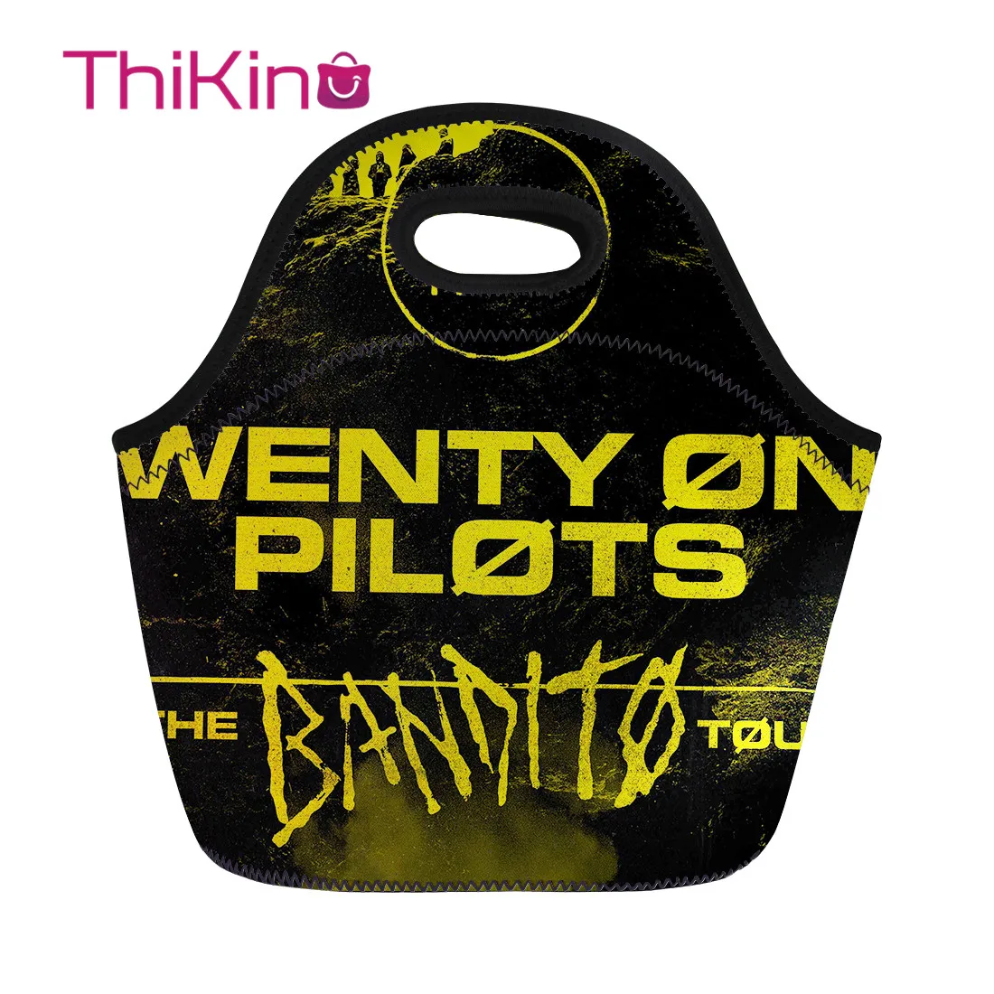 Thikin Twenty One Pilots сумка для обеда для женщин Дамская термо Ланчбокс путешествия Lancheira Детская сумка-холодильник для девочек lunchbag