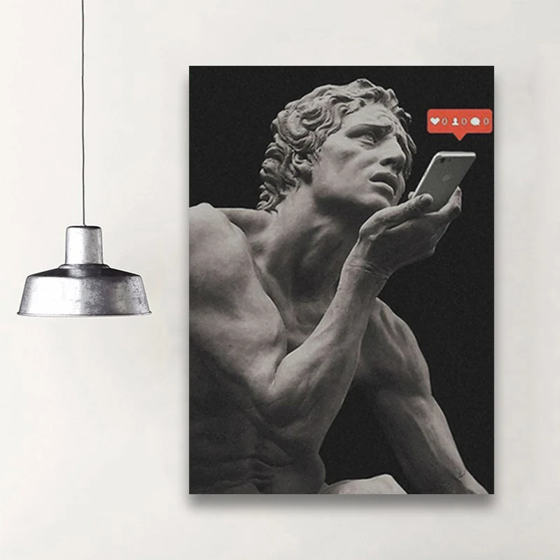 

Classic Art Masterpiece Modern Culture Painting wall Art Framed Canvas Living room home Wooden Frame dorm decoration prints