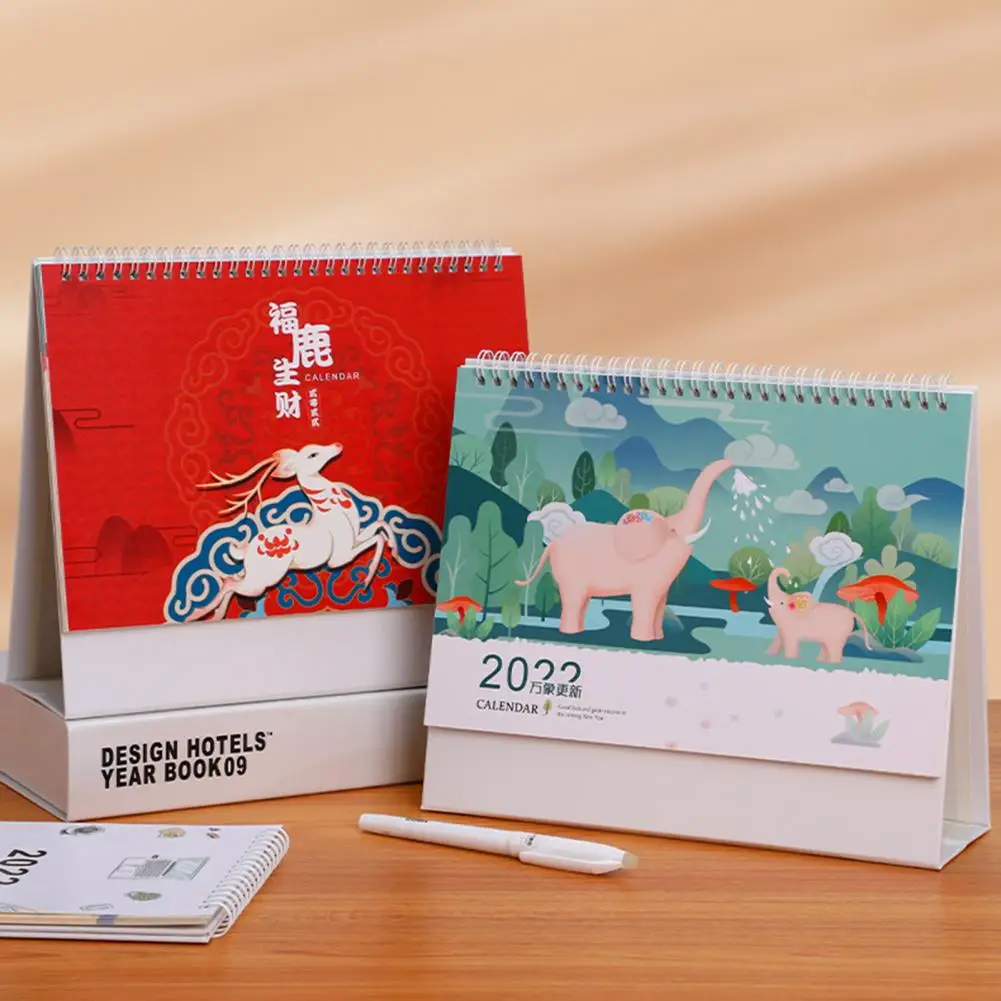 Многофункциональные практичные настольные украшения для офиса 2022 календарь